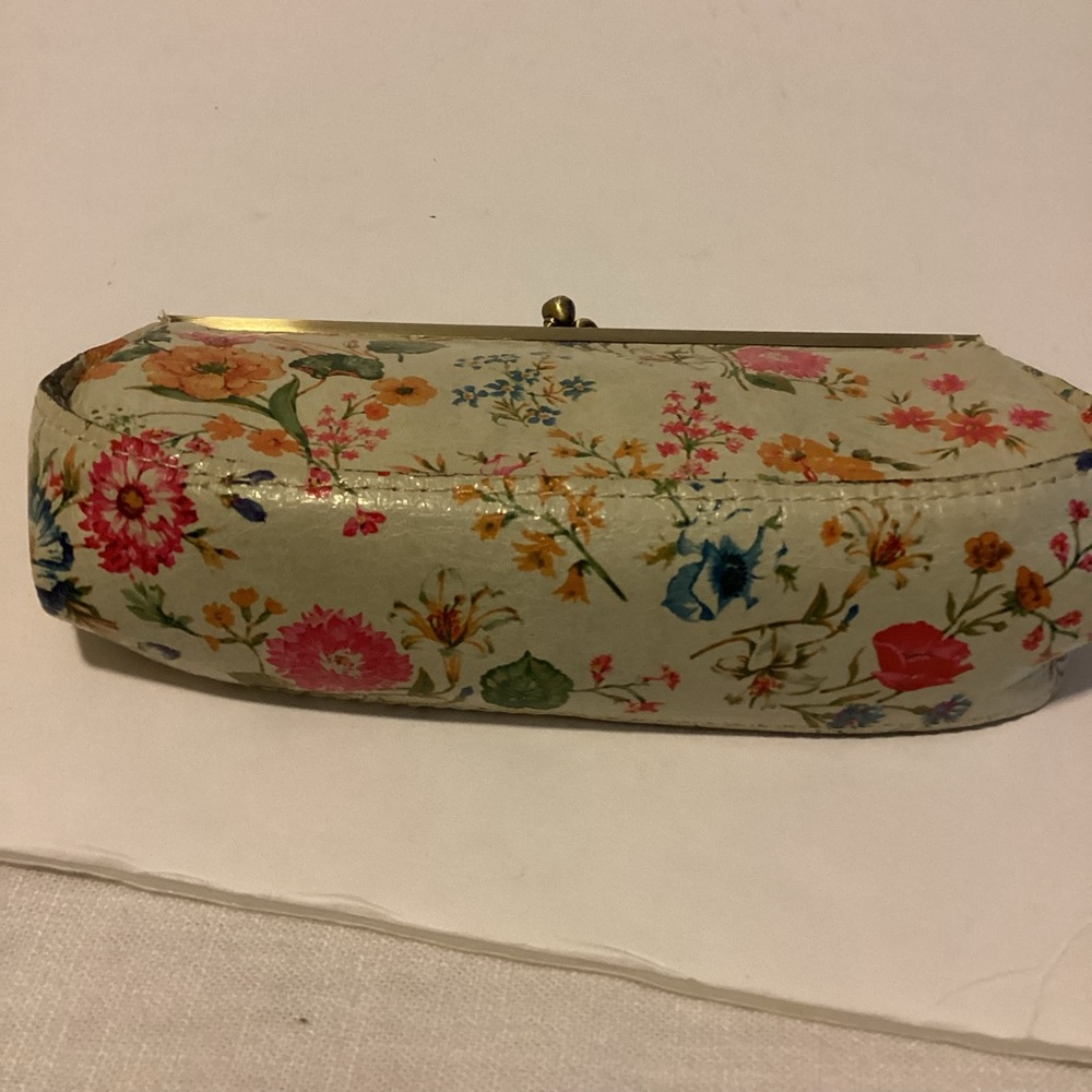 Patricia Nash Clutch Wallet Floal Print Leather KisslockTapestry - Picture 2 of 13